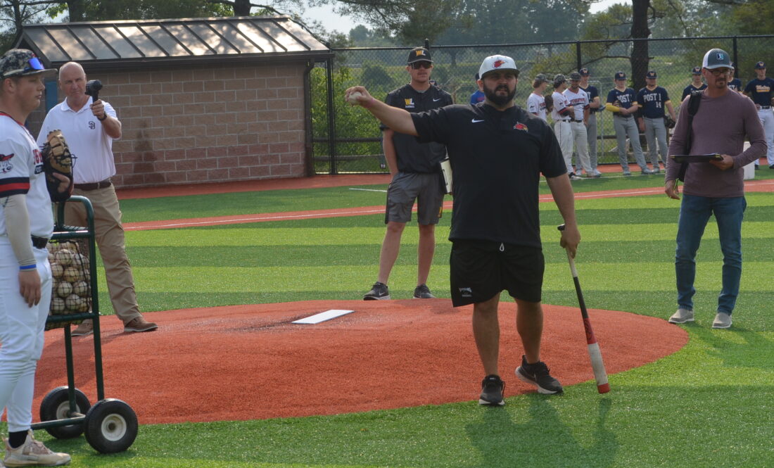 Players Display Their Baseball Skills At Wheeling University Showcase